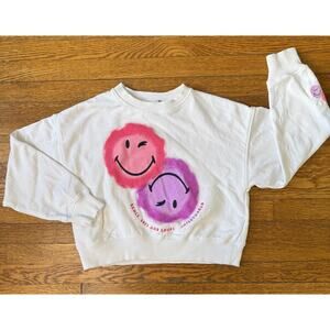 Zara Girls' Smiley World Smiley Face Sweatshirt Size 11-12